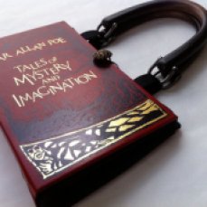 Handmade Edgar Allen Poe Book Purse by Novel Creations
